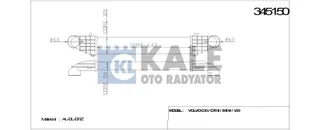 42-4507 Turbo Radyatoru (Intercooler) Volvo C30 D3 150 Hp 2010-2012
