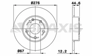 Fren Diski On A-Class W169 04>12