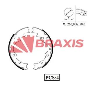 Arka Fren Balatasi Pabuc Kia Besta 2.2