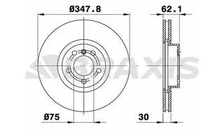 Fren Diski On (348mm) Bmw X5 E70 X6 E71