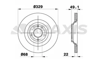 Arka Fren Disk Aynasi Havali A6 4f2 / C6 A6 Avant 4f5 / C6 2.0 Tfsi / 2.0 Tdi / 2.4 / 2.8 Fsi / 2.7