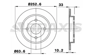 Arka Fren Disk Aynasi Focus 98>05 Fiesta V 04>08 Fiseta Vi 13 /> Scorpio 94>98 Sierra 82>93 Cap: (25