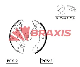 Arka Fren Pabuclu Balata Transit V184 01>06 V347 2.2tdci / 2.4tdci / 3.2tdci 06 /> (Onden Ceker)(+1m
