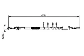 El Fren Teli On Ducato Boxer Jumper Iii (Dingil Mesafesi 3800mm) 06> (2648 / 2335)
