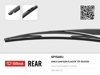 Silecek Supurgesi Arka Plastik Tip 380mm Ford Focus Ii (07 / 04>01 / 06)
