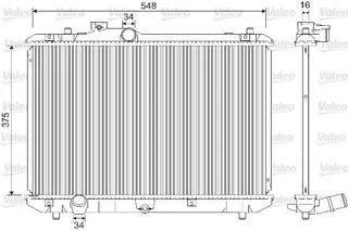 Motor Su Radyatoru Swift Iii 2005> Otomatik Vites (375x548x26)