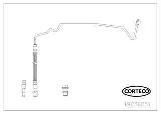 Fren Hortumu Arka Sol A3 Leon Toledo Octavia Roomster Bora Golf Iv New Beetle 96>10