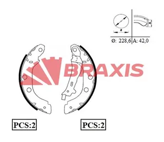 Arka Fren Balatasi Pabuc Kangoo 1,5dci 1,9dci (Buyuk)