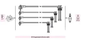 Buji Kablosu Ford Escort Clx 1,6-1,8-2,0 1992-00 Mondeo İ 1,6-1,8-2,0 1992-98