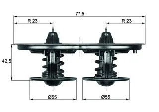 Termostat Çiftli 80-75 C Lastikli Scania Ds- Dt Motor