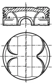 Piston Segman Std 80mm Bmw M54 B22 E39 E46 E60 Z3 Z4