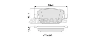 Fren Balatasi Arka S-Max 09> 06> Galaxy Iii 06> / S60 10> S80 06> V60 V70 06> Xc60 08> Xc70 06> / Ra