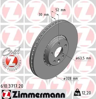 ZIMMERMANN 610.3717.20 Fren Diski Ön Volvo Xc60 08> Ölçüler: 328x30x28