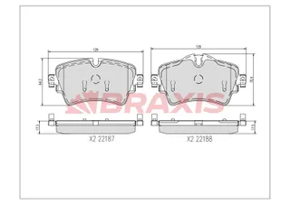 Fren Balatasi On Bmw F45 F46 14> Mini F55 F56 F57 13>