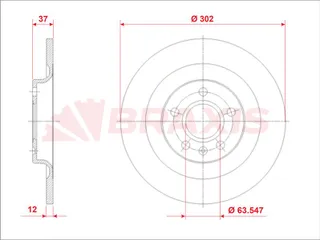 Arka Fren Diski Volvo Xc40 17>