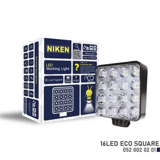 Çalişma Lambasi Eco 16 Led Kare  Kalin Tip