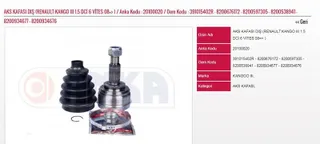 Aks Kafasi Diş 1.5 Dci 6 Vites 08=> Renault Kangoo Iii Diş:27 İç:33