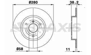Fren Diski On Smart Roadster Coupe (452) Fortwo Coupe (451) 07> City-Coupe (450) 98>04
