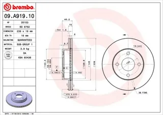 On Fren Disk Aynasi Nissan Micra 2 1.0 1.5d 1998-2003