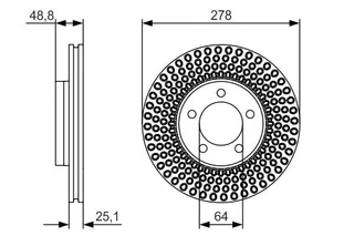 WBD1044 Fren Diski On Havali 5 Bjn 278,1x25x63,6x48,5 Ford Focus Ii 1.6 Tci 2004-2011/ Focus Iii 1.6 Tdci 2011-2015/ Kuga I 2.0 Tdci 2008-2013/ Focus C-Max 1.6 Tdci 5 2003-2007/ C-Max Ii 1.6 Tdci 2010-