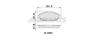 On Fren Balatasi P308 P3008 1.4 16v / 1.6 16v / 1.6hdi 09 / 07>