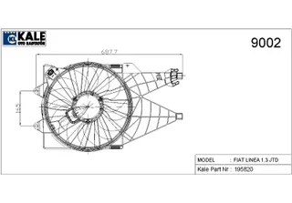 Fan Motoru Davlumbazli Fiat Linea 1.3/1.6 Mjet (07+) (Nac)
