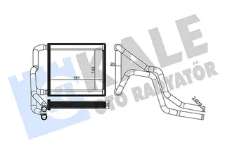41-2124B Kalorifer Radyatoru Brazing Hyundai I20 (Gb) 1.4 1.4 Crdi 2015-