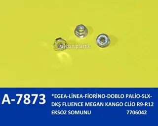 METSAN.701454 Eksoz Somunu M 8 Flanşli 100