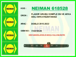Dortlu Flasor Anahtar Grubu Doblo