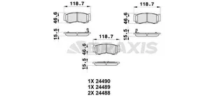 Arka Fren Balatasi Hyundai Santafe 2.2 2.7 Crdi 06->
