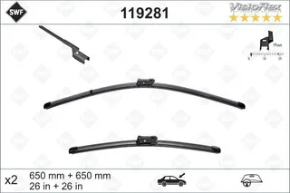 (Swf) Silecek Süpürgesi (X2)Opel Astra J (650+600)