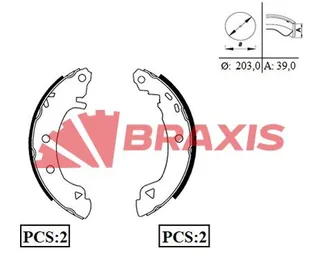 Arka Fren Balatasi Pabuc Brava Bravo Marea Alfa Romeo 145 146