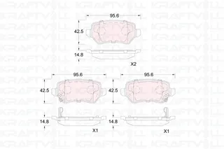 Fren Balatasi Arka Astra G Astra H Meriva A Zafira B Corsa C Kia Ceed 12>