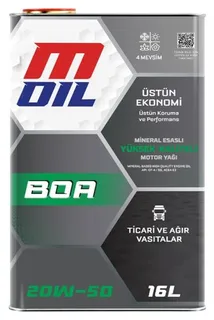 Motor Yaği M Oil Boa 20w-50 (16 Lt) (Teneke)