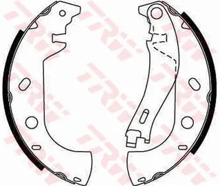 TRW GS8653 Arka Pabuç Balata Palio Weekend 1.2-1.6 16v-Marea Weekend 1.6 16v 1.9 Jtd 228x42