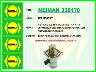 Termostat Astra G 1.6 16v (00-05)-Astra H 1.6 06>Meriva-Vectra C-Zafira(105c)(Z16 Xep/Z16xer/A16xer)