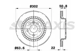 Arka Fren Disk Aynasi Volvo Xc60 08=>17