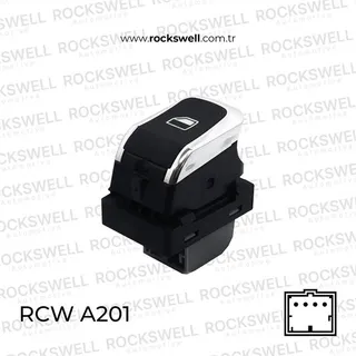 Cam Acma Kapama Anahtari Yolcu Tarafi Tekli Audi A1 15> A6 11> A7 11> A8 10> Q3 12>