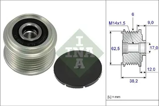 INA 535 0219 10 Alternatör Kasnagi . Corolla (E12, E15)