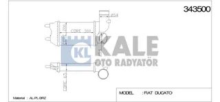 Turbo Radyatörü (Intercooler) Fiat Ducato Peugeot Boxer 2.8 1994-2002 (295x202x62)
