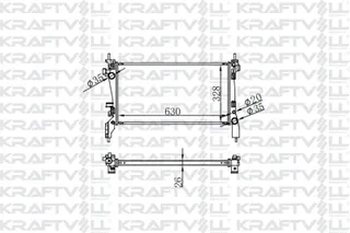 Su Radyatörü Nemo Bipper 1.3hdi 16v 75cv 12> Fiorino 1.3jtd 07> 1 Sira Mekanik