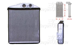 Kalorifer Radyatoru Brazing 185×169 Mm Opel Signum 1.8 1.9 Cdti 2.2 Dti 2.8 V6 Turbo Signum 3.2 V6 Vectra C 1.6 1.8 2.2 V6 3.0 Cdti Caddy Bls 1.9 D 2.