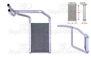 WISCO 3143585-00 Kalorifer Radyatoru Brazing 149x238 Mm Ford Tourneo Custom V362 (F3) 2.0 Ecoblue 15> Transit Custom V362 2.0 Ecoblue 15>