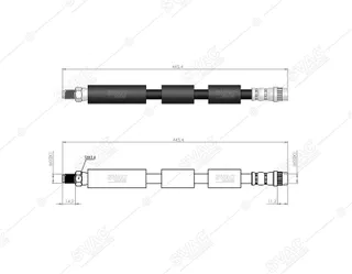 Ön Fren Hortum Citroen C4 I - C4 Coupe - C4 Pallas 04 - 11 307 2000/-