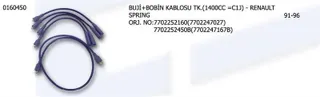 Buji + Bobin Kablosu Renault Spring 7702252160-