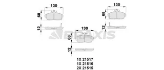 Fren Balatasi On Honda Civic 2001-2006 Euro Civic 1996-1999 Rover 1996-2000 Tata Telcoline