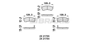 On Fren Balatasi Mazda 626 2,0 Sesli Ikaz Indikatorlu