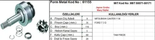 Marş Dişlisi 9 Diş 5 Kanal Japon Tipi Mitsubishi Canter Ym Ford 7.3 Dizel Tam Freze Ds=9 Dkç=35 Boy=110 Ks=5 Gç=60 Dyf=20