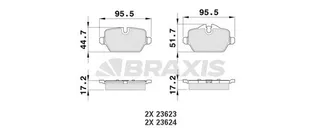 Arka Fren Balatasi Bmw E90 E87