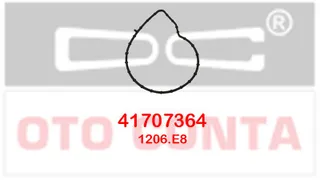 OTOCONTA 41707364 Devirdaim Contasi Lastik Peugeot 3008-5008 1.400cc-1.600cc 16 V Vti-Thp 5fh-5fs Ep6c - 5fk-Ep6cb